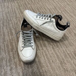 P448 gold White and Black Sneakers